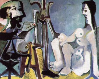 巴勃羅 畢加索 畫家和他的模特兒